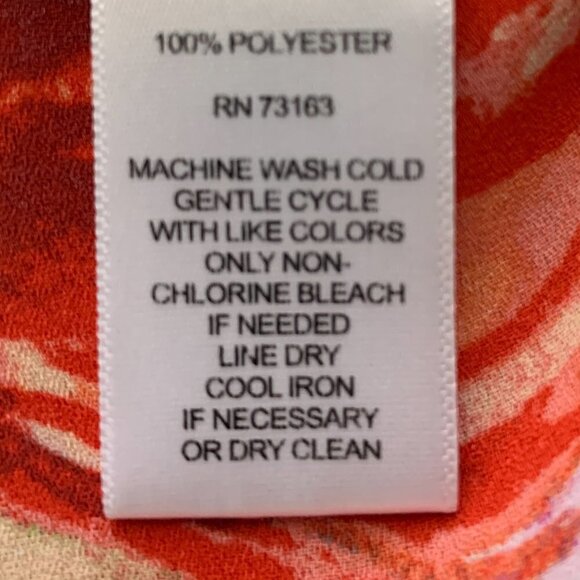 Spense Watercolor Floral Semi-Sheer Short Sleeve Tunic Top M 104F - Picture 6 of 6